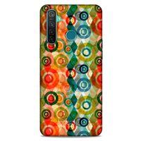 Oppo Realme 5 Pro Kılıf Pastel Renkler (31) TPU Kılıf Kırmızı Yeşil