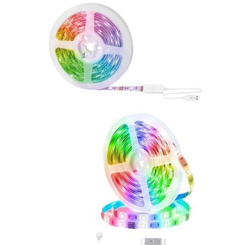 10m Şerit Led İç Mekan Renkli Rgb Şerit Led Kumandalı