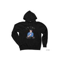 Friends Ross is not fine Siyah Kapşonlu Sweatshirt Hoodie
