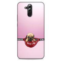 Huawei Mate 20 Lite Kılıf Köpek Kıyafetleri (5) Koruma Kabı Yavru Pug Çanta