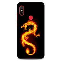 Xiaomi Redmi Note 6 Pro Kılıf Dragons (26) Tpu Silikon Kılıf Tatoo Ateş Ejderhası