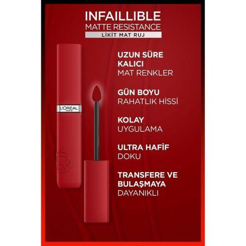L'oréal Paris Infaillible Matte Resistance Likit Mat Ruj - 420 Le Rouge Paris