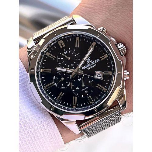 Daniel Klein Erkek Kol Saati 30 Metre Suya Dayanıklı Çelik Kordon + Bileklik Hediyeli VS.BLKT.0685