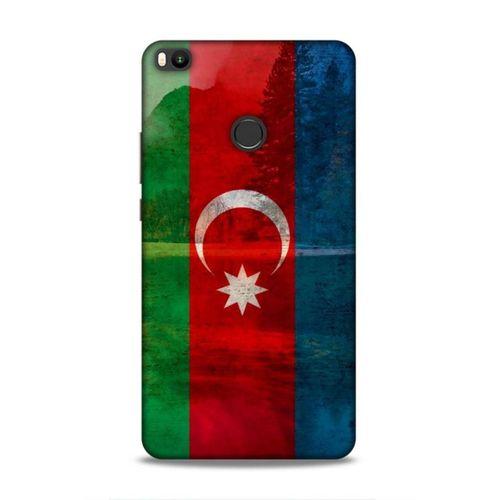 Xiaomi Mi Max 2 Uyumlu Kılıf Azarbaijan (43) Thin Fit Kılıf Bayrak Manzara