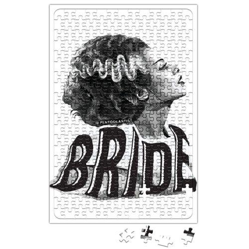Bride Of Frankenstein The Black White Bride Puzzle
