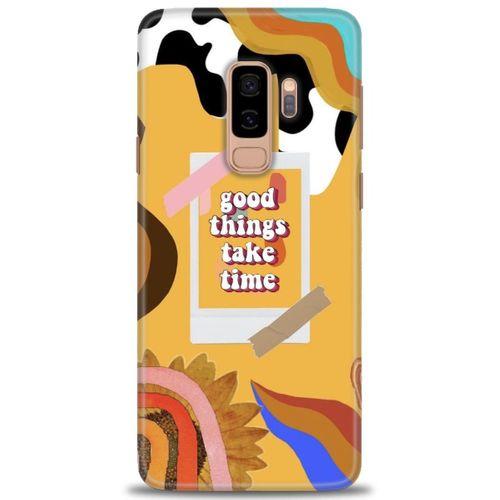 Samsung Galaxy S9 Plus Kılıf HD Baskılı Kılıf - Take Time + Tam Ekran Koruyucu