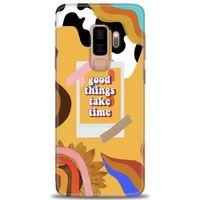 Samsung Galaxy S9 Plus Kılıf HD Baskılı Kılıf - Take Time + Tam Ekran Koruyucu