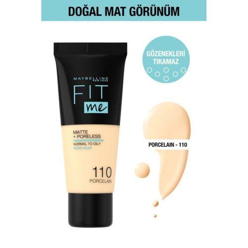 Maybelline New York Fit Me Matte+poreless Fondöten - 110 Porcelain