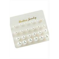 Kartlı İnci Küpe 24 Adet