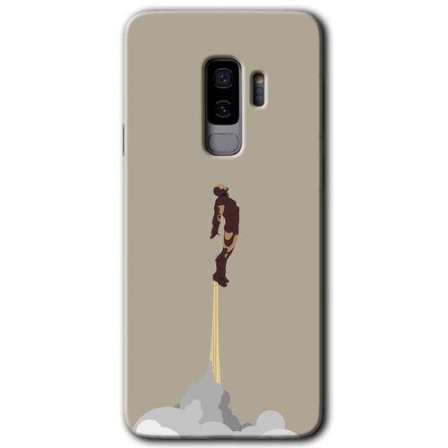 Galaxy S9 Plus Kılıf HD Desen Baskılı Arka Kapak - İronman-Airport