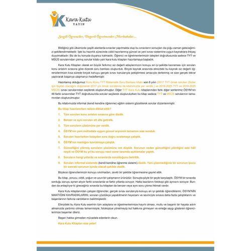 2026 YKS-TYT Matematik-Geometri Karakutu ÖSYM Çıkmış Soru Bankası Çözümlü Konu Konu Son 8 Yıl