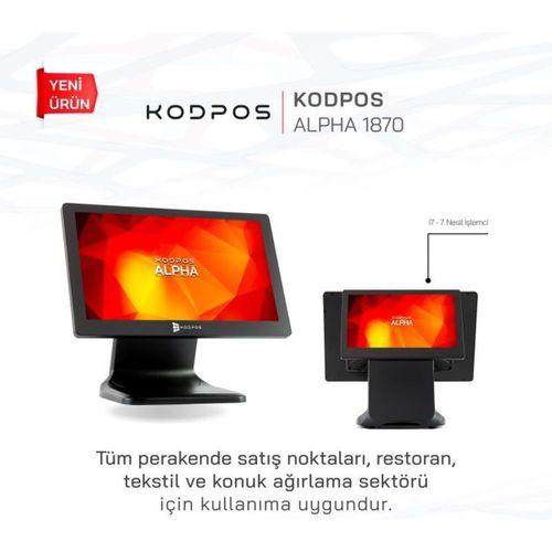 Kodpos Alpha 1870 18.5 Dokunmatik Pos İ7 7.Nesil 16gb Ram 256Gb ssd