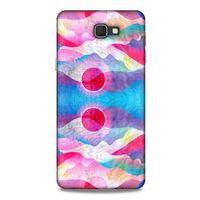 Samsung Galaxy J7 Prime Kılıf Pastel Renkler (20) Koruyucu Kılıf Fuşya Mavi