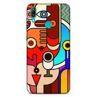 Lopard Huawei Y7 Prime 2019 Uyumlu Kılıf Soyut Sanat (8) Desenli Baskılı Kılıf