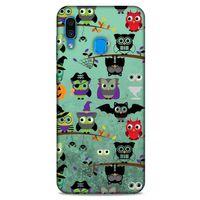 Baykuşlar (38) Desenli Silikon Kapak Telefon Kabı Samsung Galaxy A30 Kılıf