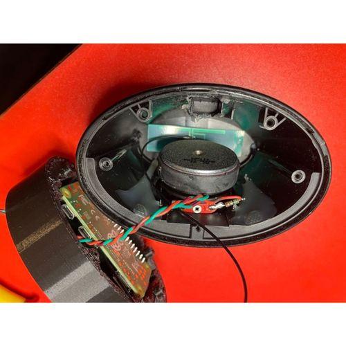 Smartspeaker Uzatma Tabanı Amazon Basics Eliptik Hoparlör Kapağı için Wyoming Uydu veya Benzeri Pi 2W Modları Kullanarak (Bu ürün Sadece Plastik parça