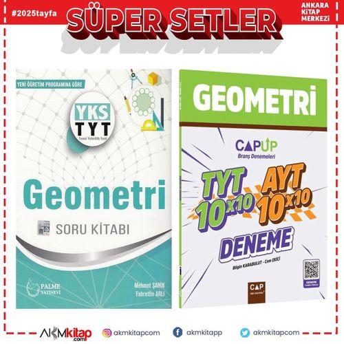 Palme Yayınları TYT Geometri Soru Bankası ve Çap Deneme Seti 2 Kitap