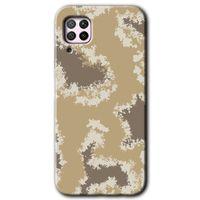 Huawei P40 Lite Kılıf Baskılı Kapak - Kamuflaj 33 + 5D Tam Kaplayan Cam