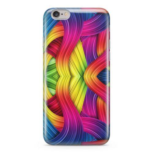Apple iPhone 6 Plus - 6S Plus Kılıf Moda Renkler Arka Kapak Koruma Desenli Full Koruyucu