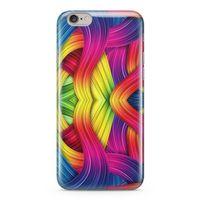 Apple iPhone 6 Plus - 6S Plus Kılıf Moda Renkler Arka Kapak Koruma Desenli Full Koruyucu
