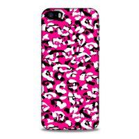 Apple Iphone 5S Uyumlu Kılıf Pembe Delisi (31) TPU Kılıf Kamuflaj