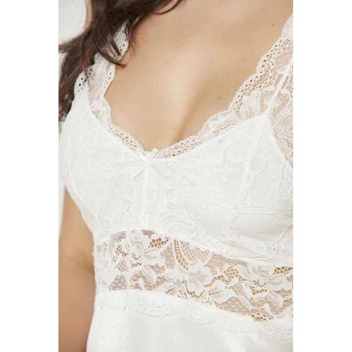 Pierre Cardin 4045 Kadife Saten Dantelli Gecelik Ve Sabahlık Takımı