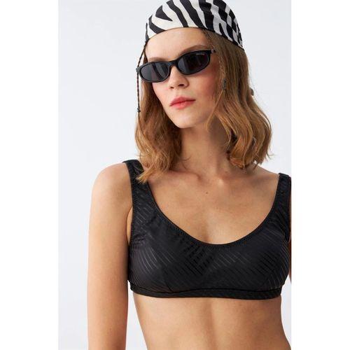 Kadın Basic Siyah Pedli Yüksek Bel Bikini Takımı