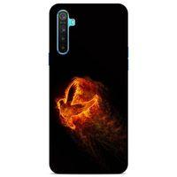Lopard Oppo Realme 6i Uyumlu Kılıf FireX (30) Silicone Case Ateş Kartal