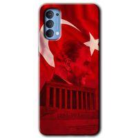 Oppo Reno 4 Kılıf HD Desen Baskılı Arka Kapak - Anıtkabir Atatürk