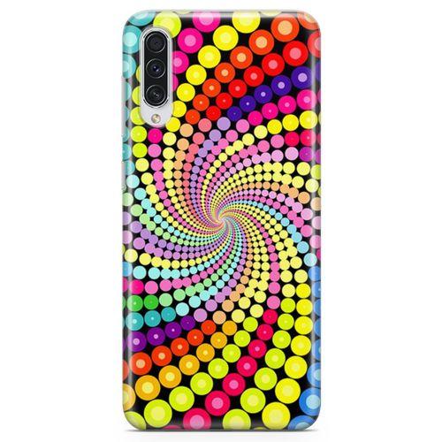 Samsung Galaxy A30s Kılıf Renkli Girdap Arka Kapak Koruma Desenli Full Koruyucu