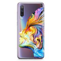 Xiaomi Mi 9 Kılıf Yüz Renk Arka Kapak Koruma Desenli Full Koruyucu