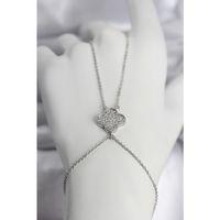 Pirinç Gümüş Renk Yonca Model Kadın Şahmeran