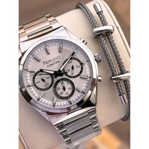 Ferrucci 2 Yıl Garantili Çelik Kordon İç Kadran Özellikleri Aktif 3 Atm Erkek Kol Saati EF.03517.3