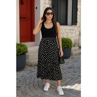 Kadın Askılı Yuvarlak Yaka üst Viskon Alt Desenli Bürümcük Elbise