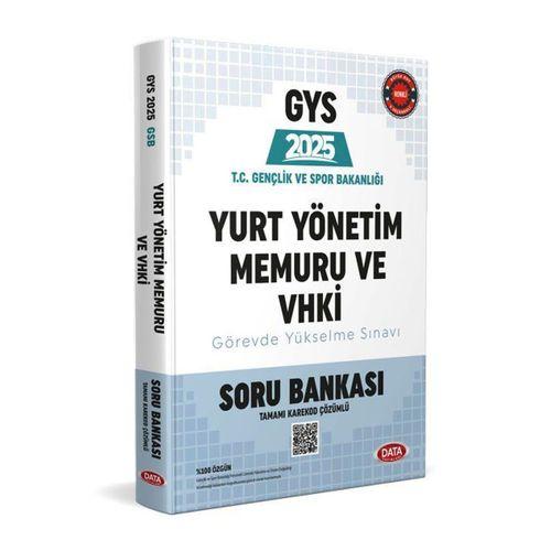 2025 GYS Gençlik ve Spor Bakanlığı Veri Hazırlama ve Kontrol İşletmeni Yurt Yönetim Memuru Soru Bankası Data Yayınları