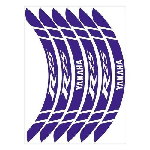 YAMAHA Yamaha Reflektör Mavi Geniş R25 Uyumlu 1 Set Jant Şeridi