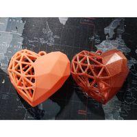 Düşük Poli Yarı Voronoi Kalp - 5142340