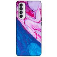 Oppo Reno 4 Pro Uyumlu Kılıf Pembe Delisi (14) Lansman Kılıf Mermer