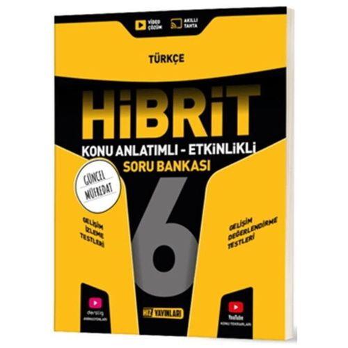 6. Sınıf Türkçe HİBRİT Konu Anlatımlı Etkinlikli Soru Bankası Hız Yayınları