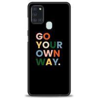 Samsung Galaxy A21S Kılıf HD Baskılı Kılıf - Go Your + Tam Ekran Koruyucu