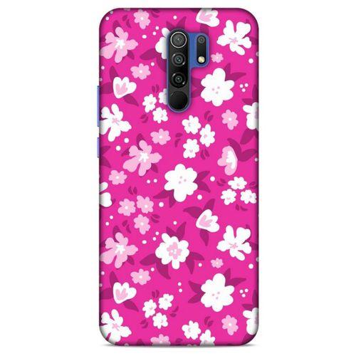 Xiaomi Redmi 9 Uyumlu Kılıf Pembe Delisi (7) Telefon Kılıfı Çiçekli
