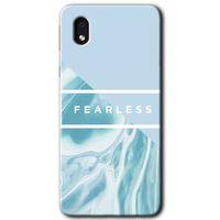 Samsung Galaxy A01 Core Kılıf Baskılı Kapak - Fearless +Tam Ekran Koruyucu