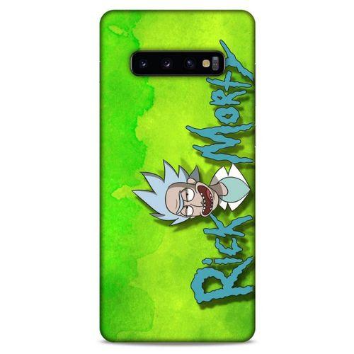 Samsung Galaxy S10 Plus Uyumlu Kılıf Rick And Morty (12) Koruyucu Silikon Space Cruiser / Car