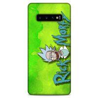Samsung Galaxy S10 Plus Uyumlu Kılıf Rick And Morty (12) Koruyucu Silikon Space Cruiser / Car