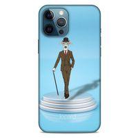 Apple iPhone 12 Pro Max Kılıf FunnyMaX (45) Liquid Air Kılıf Açık Mavi Köpek