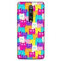 Lopard Xiaomi Redmi K20 Uyumlu Kılıf Kediler (34) Slim Armor Kılıf Rengarenk