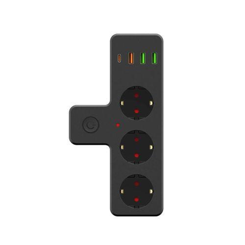 Vothoon Ftr-12 Termal Akım Korumalı Isıya Dayanıklı 3’lü Priz 3x Usb 1x Type-c