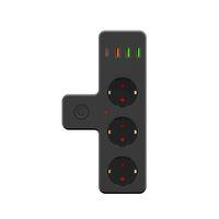 Vothoon Ftr-12 Termal Akım Korumalı Isıya Dayanıklı 3’lü Priz 3x Usb 1x Type-c