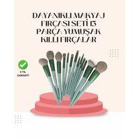 Göz Farı Allık Fondöten İçin Uygun 13'lü Makyaj Fırçası Seti Kompakt Tasarım