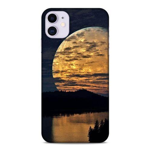 Lopard Apple Iphone 11 Uyumlu Kılıf Gece'S (49) Ultra Silikon Kılıf Ay Yansıması